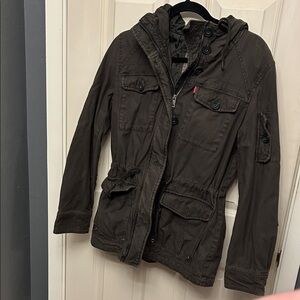Levi's Dark Green:Brown Hooded Jacket